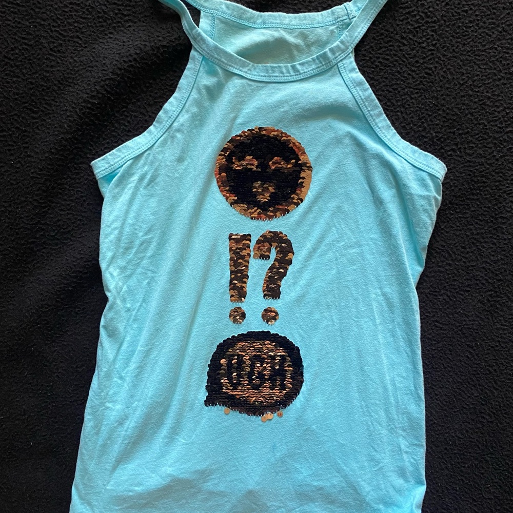 Girl’s Reverse Glitter Tank - Picture 2 of 6